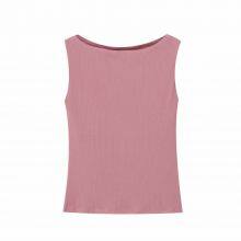Slim Fit and Slimming Short Sleeveless Vest T-shirt Top for Women, 25 New Styles thumbnail-4
