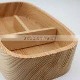 Superior Handmade Wooden Portable Travelling Lunch Box Japanese Style