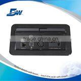 BW-T651 Multimedia Connection Panel Desk VGA/Pop Up Power Socket For Meeting Table thumbnail-1