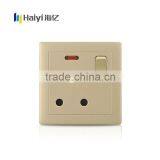 Champaign Gold Color 1 Gang 15A Wall Socket Switch Supplier's Choice thumbnail-1