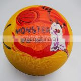 Training top quality led rubber basketball size 7 for promotion