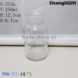 250ml Transparent Reagent Bottle Wild Mouth Frost Glass Cap thumbnail-1
