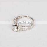 Custom 925 Sterling Silver Engagemet Ring With AAA Zircon Prong Setting 2016 thumbnail-3