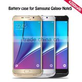 Hot sell external back battery case for Samsung galaxy note5 4200mAh