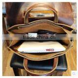 2015 Western Style Wholesale Men's School PU Leather Backpack Laptop Bag Quality Choice thumbnail-3