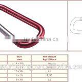 Hot Selling High Quality Red Aluminum D Shaped Carabiner Snap Hook Rigging Hardware China Supplier thumbnail-3