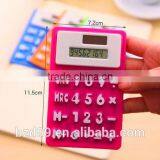 Promotion Gift Mini Silicone Porket Calculator Solar Cell Calculator / Logo Customized OEM Electronic Manufacturer thumbnail-3