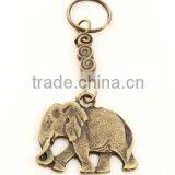 South African Brass Elephant Keychain thumbnail-1
