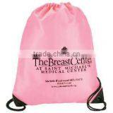 Pink Nylon Drawstring Gym Sack Pack thumbnail-1