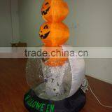 DJ-XT-52 Haunted Inflatable Halloween With Ghost Raise Three Pumpkins for Commercial Use thumbnail-3