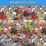 HD-108 CARLIKE Air Bubble Free Durable Bomb Sticker Car Body Wrap Sticker thumbnail-6