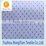 Breathable White Polyester Hole Mesh Football Shirt Fabric