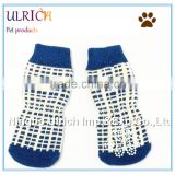S8 new design cotton checks knitted dog socks