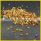 Point Back Style and Machine Cut Technics Topaz Color SS6.5-SS17 Glass Crystal Rhinestones for Woman Dresses