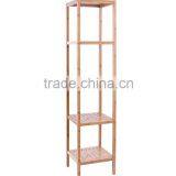 100% Natural Bamboo Bathroom Tower 5-Shelf Towel Storage Rack Shelving Bathroom Accessory thumbnail-2