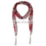 Top Sale Passion Tropical Plants Printing Scarf,functional Scarf thumbnail-2