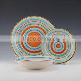 12pc/18pc Stoneware Hand Painted Dinnerset Service for 4/ AB Grade/2016 Popular Design/Italy thumbnail-1