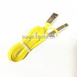 2016 Colorful 2in1 Type C To Micro USB Quick Charge And Sync Data Line Cable