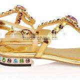 Fancy Girls Flat Slingback Sandal Shoes With Crystal Decorations thumbnail-4