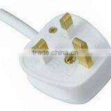 U.K.Power Cord H05VV-F 3G0.75/1.0/1.5mm2 VDE Cable BS Plug