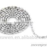 Manufacture Silver Color OEM 316l Stainless Steel Rice Ball Chain thumbnail-2