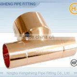 Copper Reducing Tee C X C X C ASME B16.22 Standard thumbnail-1