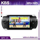 4.3" TFT screen firmware mp5 game player Support 32 bit BIN games,2MP camera