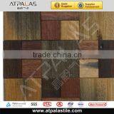 background decorative natural wooden mosaic