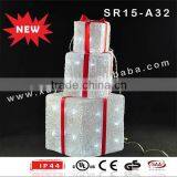 Acrylic Outdoor Lighted LED Gift Box thumbnail-2