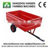 2 Wheels Tractor Dump Trailer 1500Lb. Capacity 17cu Utility Dump Trailer for ATV thumbnail-1