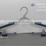Our HEAD Metal Skirt&pant Chrome Plated Hanger Covered by Foam With Clips thumbnail-1