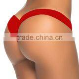 A37 Fashionable and Comfortable Black Red Low Waits Women Panty Summer Beach Wear Underwear 2015 New Solid Women Sexy G-string thumbnail-4