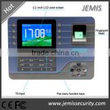 Realand 3.2'' Colorful TFT screen network Web TCP/IP biometric fingerprint time attendance with 3000 templates