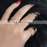 New Stainless Steel Jewelry Triangle Set Rings thumbnail-5