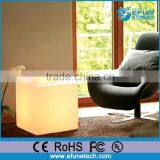 Custom Size Illuminated Led Cube Light Furniture,plastic Led Table Cube