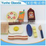 Fun Durable Wooden Food Set for Years of Play Wooden Breakfast Set Solid Wood Version thumbnail-6