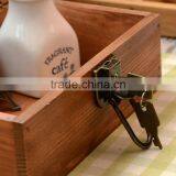 N535 Hot Sell Wooden Storage Box Effel Printing Retro Sundries Holder Box thumbnail-4