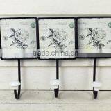 Hot Sale Paper Decal Metal Hanging Antique Rose Hooks for Home Decor thumbnail-1