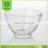 Machine made clear crystal glass salad bowl