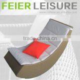 A6077CH Outdoor Rattan Moon Sofa Wicker Modern Rocking Chair thumbnail-1