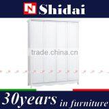 White Leather Bed / Double Bed Frame / Dubai Bed Furniture B904 thumbnail-6