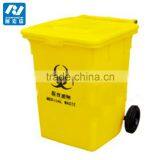 Wholesale Eco-friendly HDPE 70L Yellow Plastic Foot Pedal Waste Bin thumbnail-5