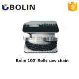 Durable 100FT Crbide Chain Reel 3/8" 33RD3 Chainsaw Chain Carbide Roll thumbnail-1