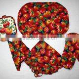 4pcs Kitchen Textile Sets(Apron,tea Towel,oven Mitt,place Mat) thumbnail-1