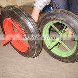 14inch 3.5-8 wheelbarrow solid wheel with axle