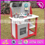 New Design Children Pretend Play Wooden Toy Kitchen Set W10C292 thumbnail-1
