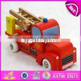 2017 New Design Children Wooden Fire Truck Toys W04A289 thumbnail-1