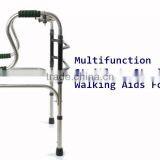 Folding Stainless Steel Adjustable Walking Aids For Elderly thumbnail-5
