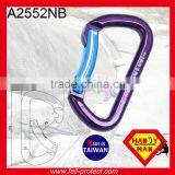28KN Mountain Climbing Bent Gate Aluminum Carabiner For Rescue thumbnail-3