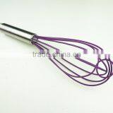 13044 Whisk Silicone Milk and Egg Whisk Heat Resistant Non-Stick With Stainless Steel Handle thumbnail-4